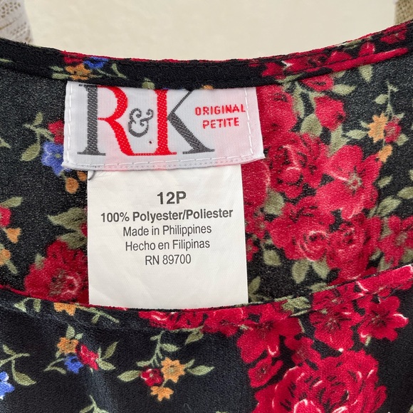 R & K Original Petite Maxi Floral Dress - Picture 3 of 7